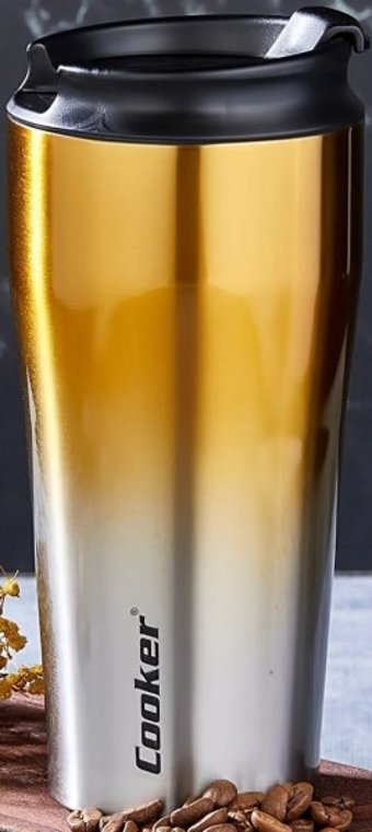 Cooker CKR-2049 Paslanmaz Çelik 400 ml Bardak Termos Gold