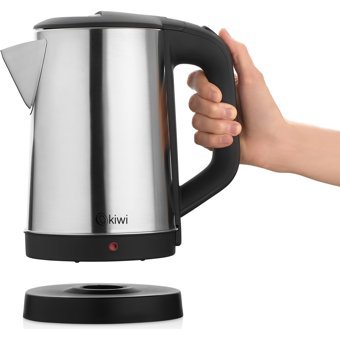 Kiwi Paslanmaz Çelik 1.7 lt Işıklı Klasik Gri Kettle