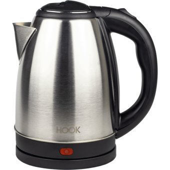 Hook Paslanmaz Çelik 1.8 lt 1500 W Işıklı Klasik Gri Kettle