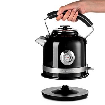 Ariete Moderna Çelik 1.7 lt 2000 W Işıklı Retro Siyah Kettle