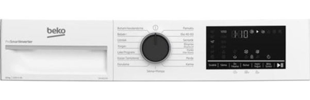 Beko CM 10123 B 10 kg 1200 Devir Beyaz Solo Çamaşır Makinesi
