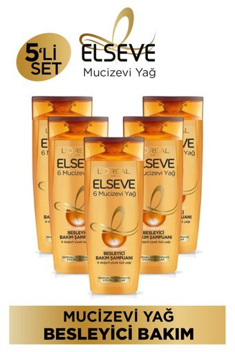 L'oréal Paris Elseve 5'li Mucizevi Yağ Şampuan 360 ml
