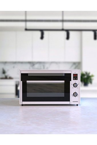 Kaisareia Maxfry Airfryer 45 lt Yağsız Sıcak Hava Fritözü Beyaz