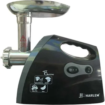 Harlem Gurme 2200 W Siyah Kıyma Makinesi
