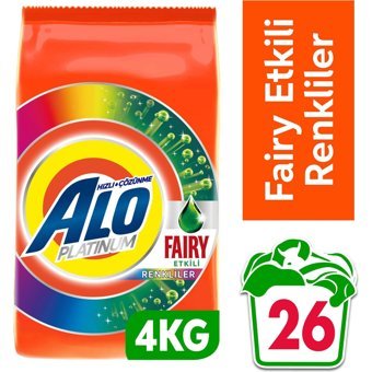 Alo Platinum Renkliler İçin 26 Yıkama Toz Deterjan 4 kg