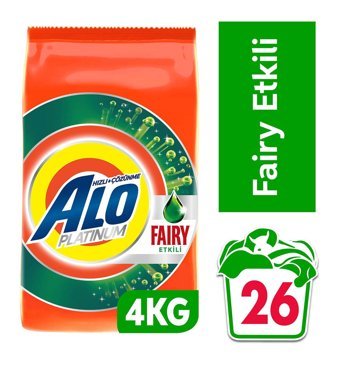 Alo Platinum Beyazlar İçin 26 Yıkama Toz Deterjan 4 kg