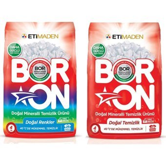 Eti Maden Boron Renkliler ve Beyazlar İçin 104 Yıkama Toz Deterjan 2x4 kg