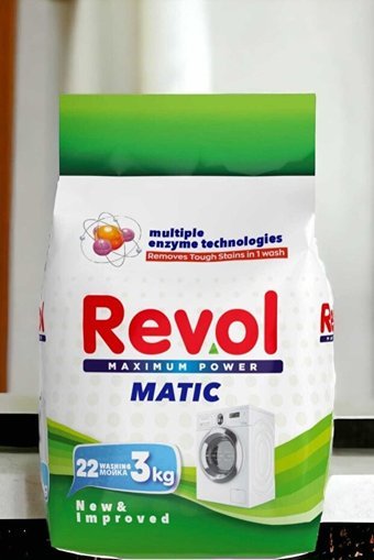 Revol Maximum Power Renkliler ve Beyazlar İçin 22 Yıkama Toz Deterjan 3 kg