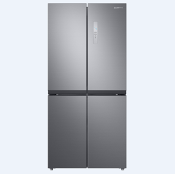 Samsung RF48A4000M9/TR 4 Kapılı Nofrost F Enerji Sınıfı 488 lt Modern Gri Alttan Donduruculu Solo Gardrop Buzdolabı