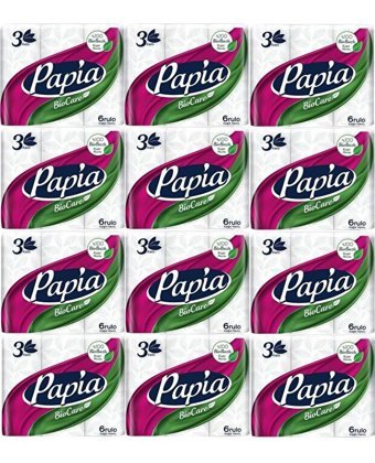 Papia Bio Care 3 Katlı 12x6'lı Rulo Kağıt Havlu