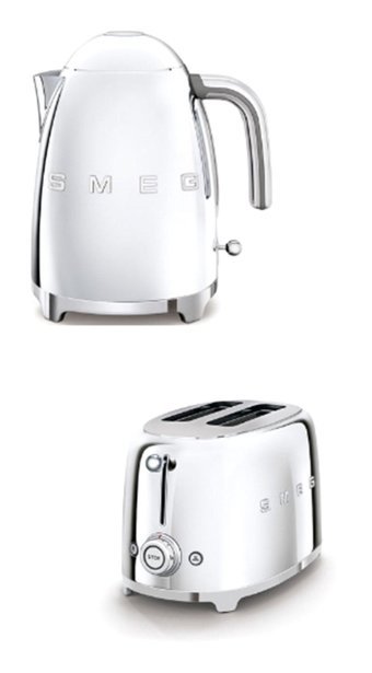 Smeg Paslanmaz Çelik 1.8 lt 2400 W Klasik Metalik Kettle