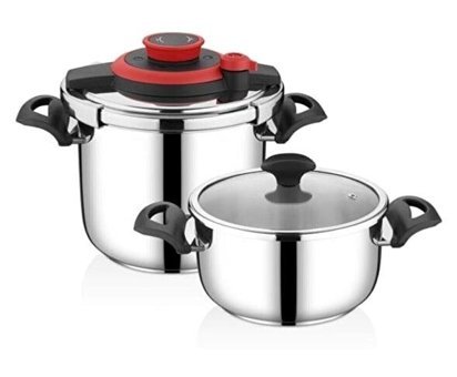 Olika DDT RİC4702/05 4+7 lt Düdüklü Tencere Seti