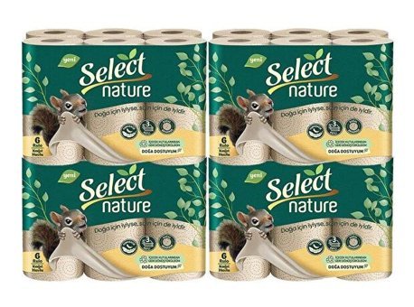 Select Nature 3 Katlı 4x6'lı Rulo Kağıt Havlu