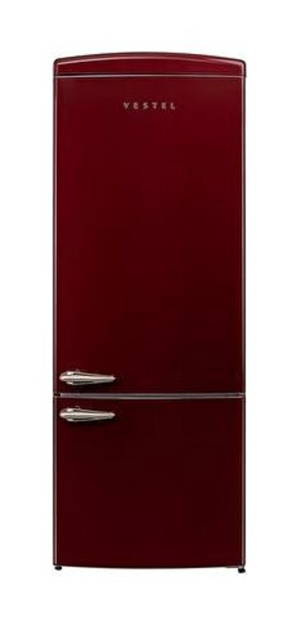 Vestel NFK52211 Çift Kapılı No Frost 471 lt Retro Bordo Buzdolabı