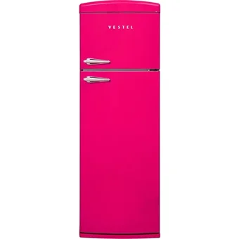 Vestel SC32001 Çift Kapılı Statik Retro Pembe Buzdolabı