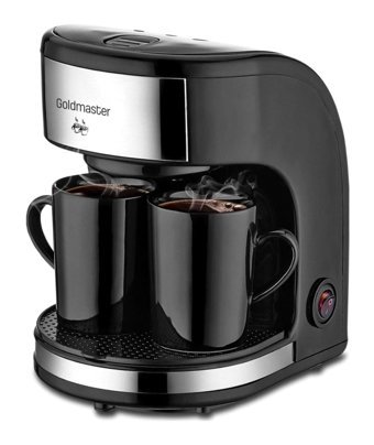 Goldmaster Smart IN6300 Plastik Filtreli Termoslu 0.3 L Hazne Kapasiteli 2 Fincan 450 W Siyah Filtre Kahve Makinesi