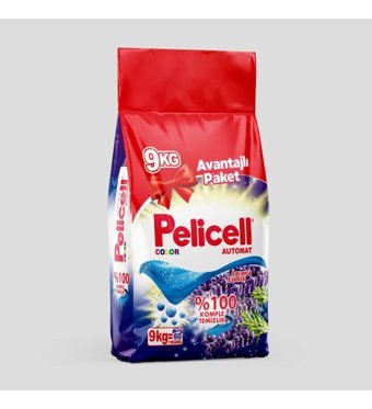 Pelicell Automat Renkliler İçin 60 Yıkama Toz Deterjan 9 kg