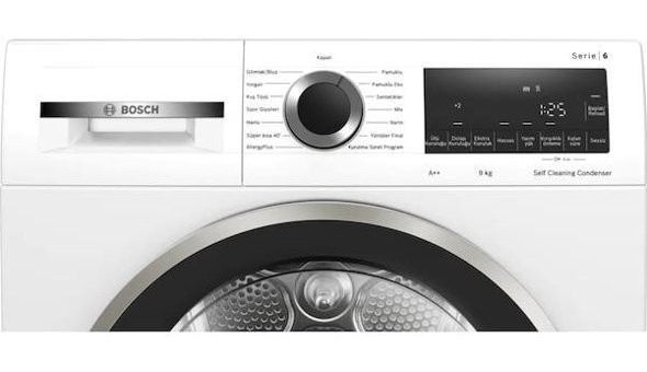 Bosch WQG244C1TR 9 kg A++ Çamaşır Kurutma Makinesi Beyaz