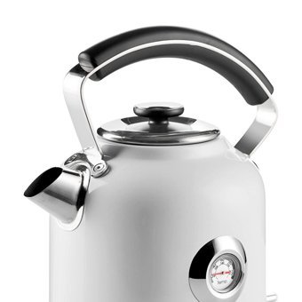 Ariete Moderna Çelik 1.7 lt 2000 W Işıklı Retro Beyaz Kettle