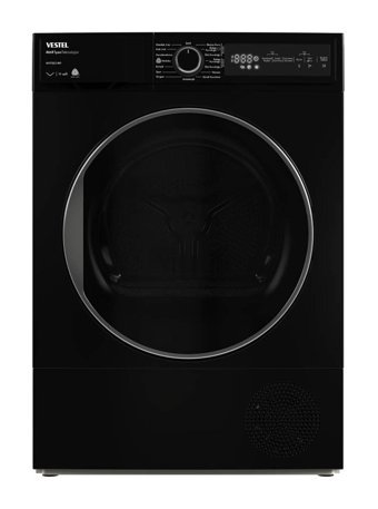 Vestel KM 97202 S 9 kg A++ Çamaşır Kurutma Makinesi Siyah