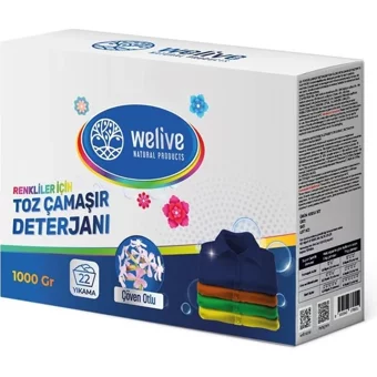 Welive Renkliler İçin 22 Yıkama Toz Deterjan 1 kg
