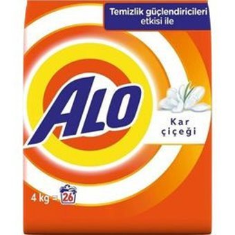 Alo Kar Çiçeği Ferahlığı Renkliler ve Beyazlar İçin 26 Yıkama Toz Deterjan 4 kg