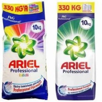Ariel Profosyonel Renkliler ve Beyazlar İçin 124 Yıkama Toz Deterjan 2x10 kg