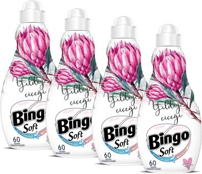 Bingo Soft Yıldız Çiçeği 60 Yıkama Yumuşatıcı 4x1.44 lt
