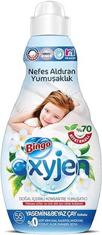 Bingo Beyaz Çay - Yasemin 55 Yıkama Yumuşatıcı 1.32 lt