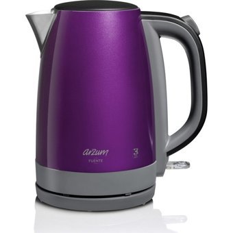 Arzum AR3047 Fuente Çelik 1.7 lt 2000 W Işıklı Modern Mor Kettle