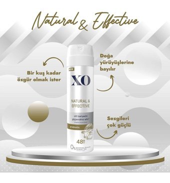 Xo Natural & Effective Sprey Kadın Deodorant 150 ml