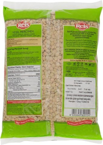 Reis Yeşil Mercimek 1 kg