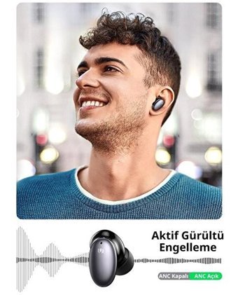 Ugreen Hitune X6 Kulak İçi Kablosuz Bluetooth Kulaklık Siyah