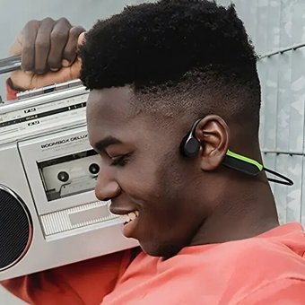 Haylou Purfree Lite Bc04 Boyun Askılı Kablosuz Bluetooth Kulaklık Siyah-Yeşil