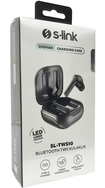 S-Link Sl-Tws10 Kulak İçi Kablosuz Bluetooth Kulaklık Siyah