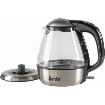 Briz BR711 Paslanmaz Çelik 1.5 lt 2200 W Işıklı Modern Şeffaf Kettle