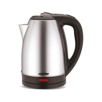 Global Paslanmaz Çelik 1.8 lt 1500 W Işıklı Klasik Gri Kettle