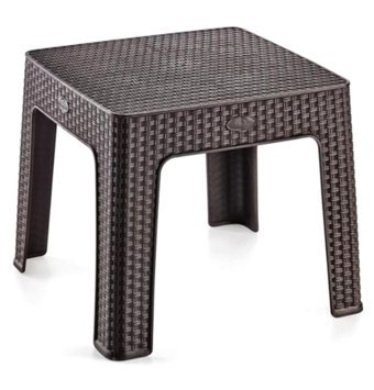 Viyalente Kare Rattan Bahçe Masası