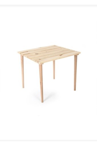 Natural Wood Katlanabilir Dikdörtgen Ahşap Bahçe Masası