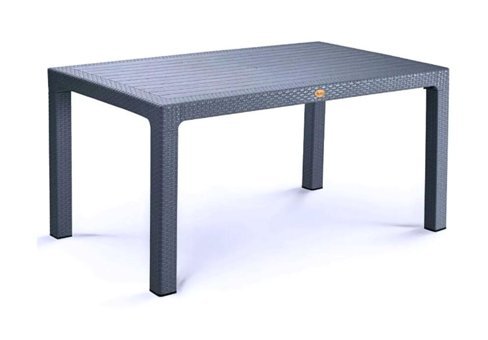 Nar Sokağı 90x150 cm Dikdörtgen Rattan Bahçe Masası