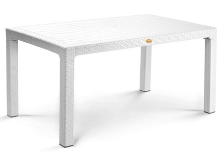 Nar Sokağı 90x150 cm Dikdörtgen Rattan Bahçe Masası