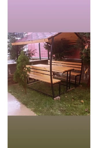 Gardenlux Dikdörtgen Ahşap Bahçe Masası