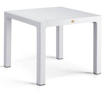 Bahex 90x90 cm Kare Rattan Bahçe Masası