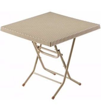 Comfort Palmiye Katlanabilir Kare Rattan Bahçe Masası