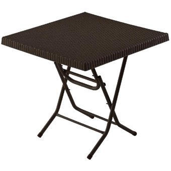 Comfort Palmiye Katlanabilir Kare Rattan Bahçe Masası
