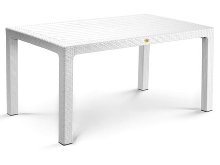 Bahex 90x150 cm Dikdörtgen Rattan Bahçe Masası