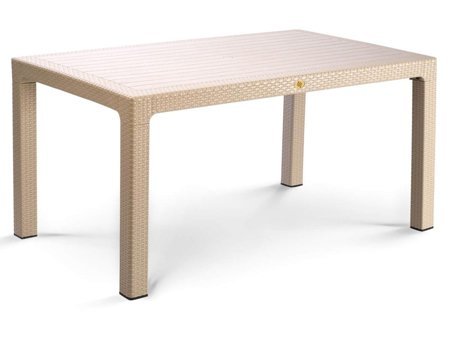 Bahex 90x150 cm Dikdörtgen Rattan Bahçe Masası