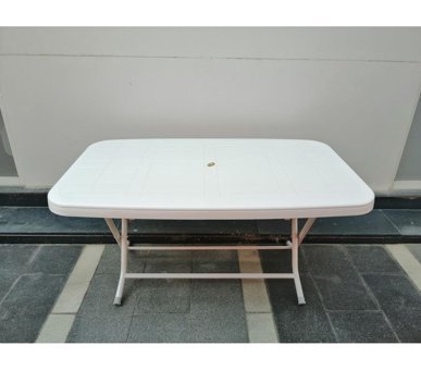 Süsler Home Concept Delta Royal Katlanabilir Dikdörtgen Plastik Bahçe Masası