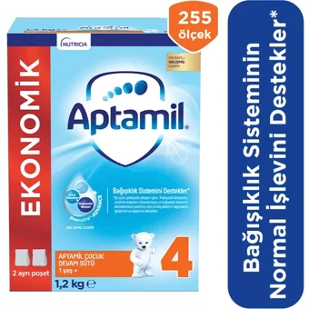 Aptamil Laktozsuz Tahılsız Probiyotikli 4 Numara Devam Sütü 1200 gr