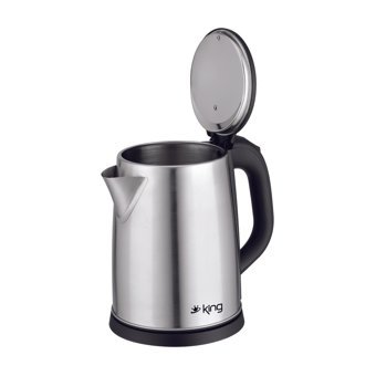 King Paslanmaz Çelik 1.7 lt 1800 W Klasik Gri Kettle
